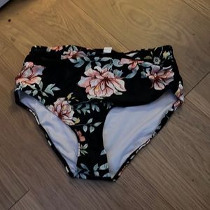 High waisted swim bottoms